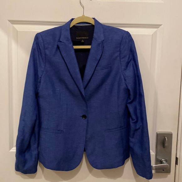 Banana Republic blue blazer size 8 - Picture 1 of 5
